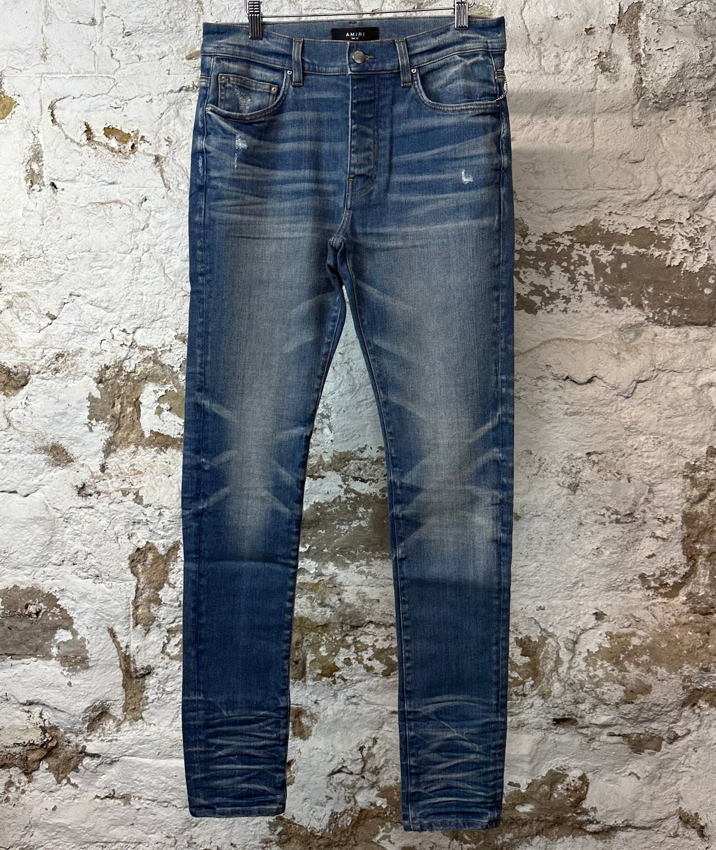 Amiri River Indigo Stack Denim Jeans