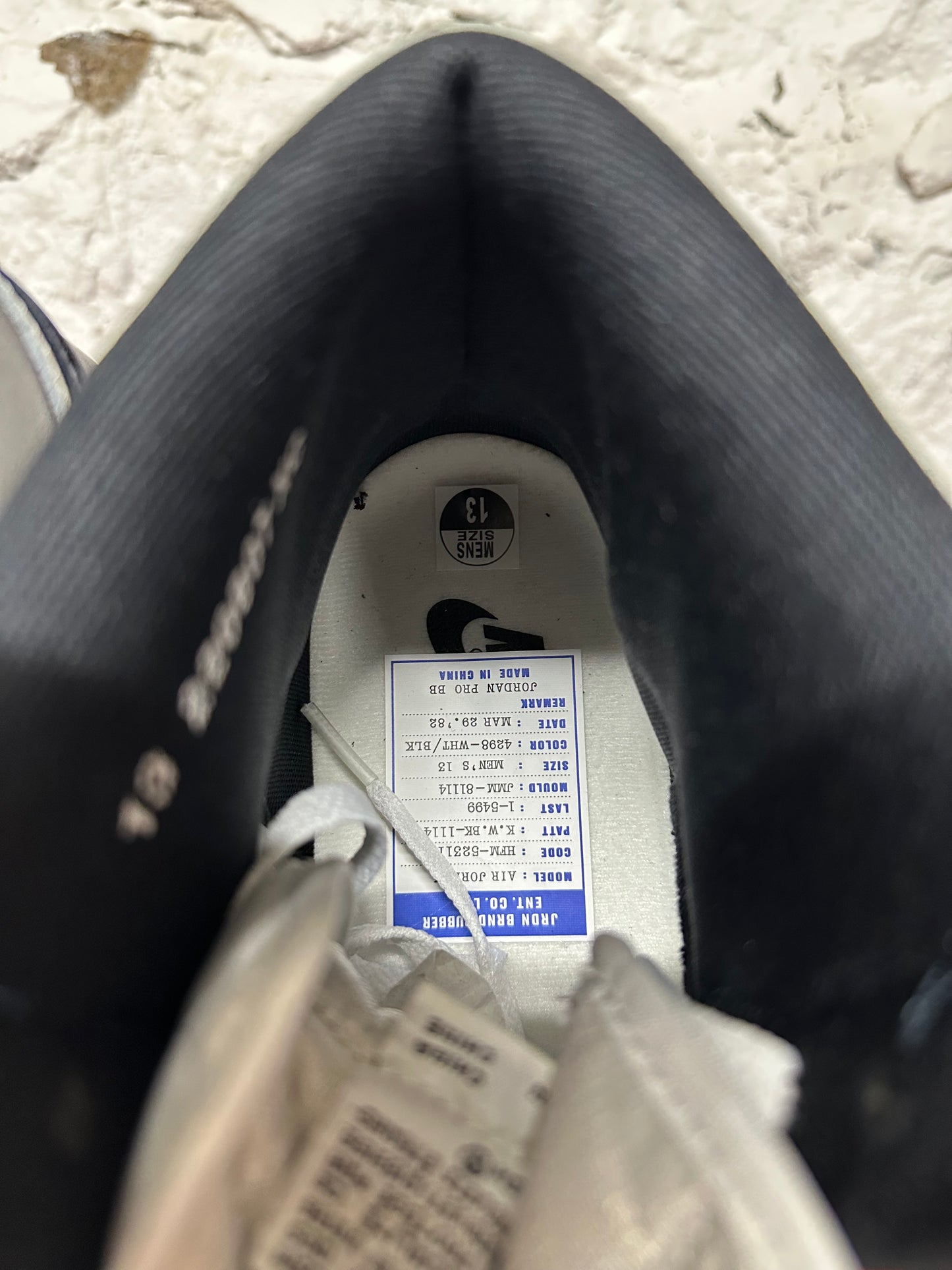 Air Jordan 1 High '85 Black White Sz 13