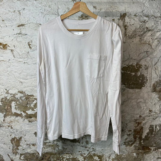 Chrome Hearts White Neck Spell White Long Sleeve Sz M
