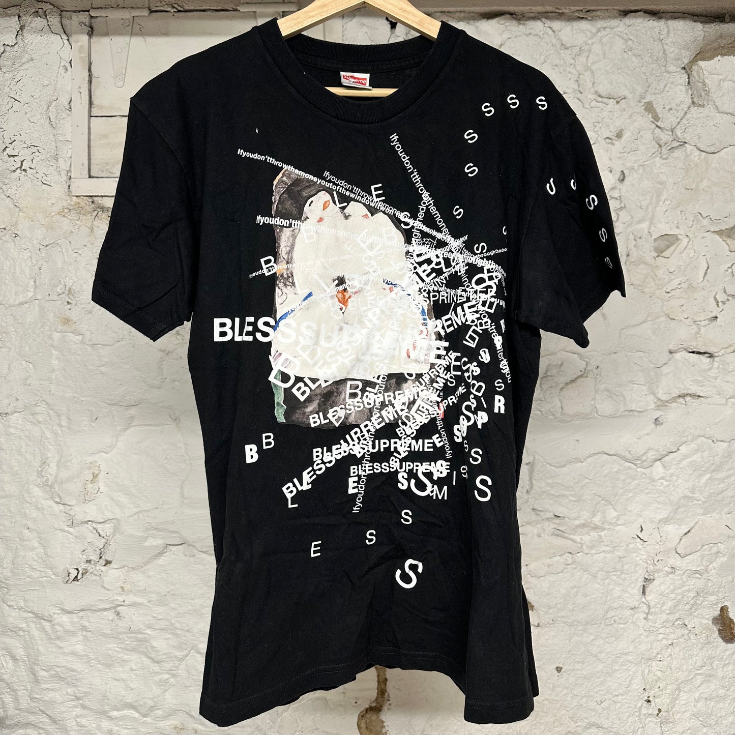 Supreme Bless Observed Black T-Shirt Sz M
