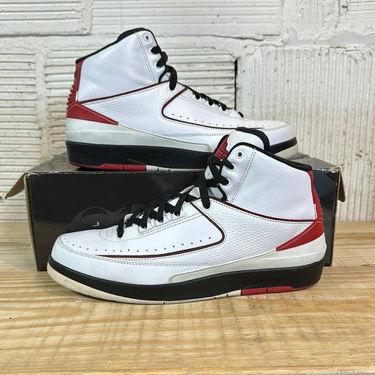 Air Jordan 2 QF White Varsity Red Sz 10