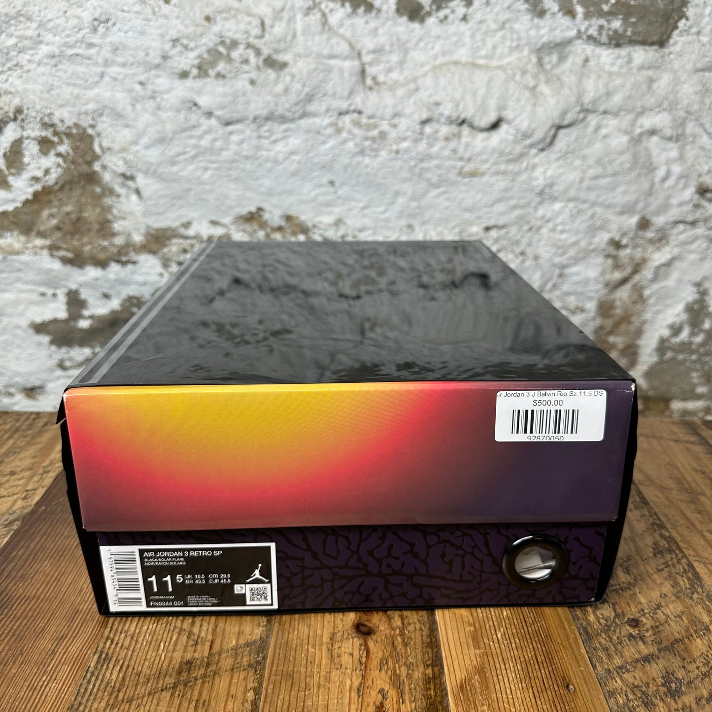 Air Jordan 3 J Balvin Rio Sz 11.5 DS