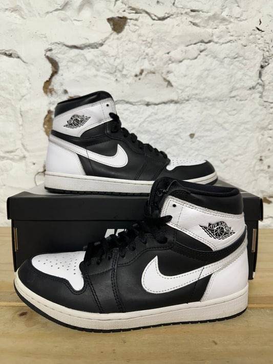 Air Jordan 1 High Black White Sz 8.5