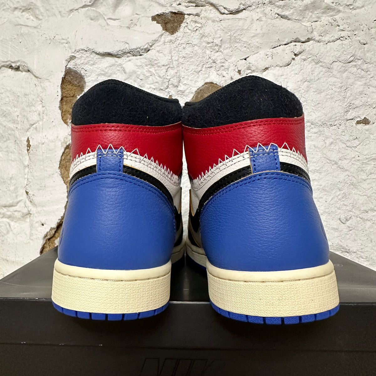 Air Jordan 1 High Fragment x Union LA Varsity Red Sport Royal Sz 10.5 DS