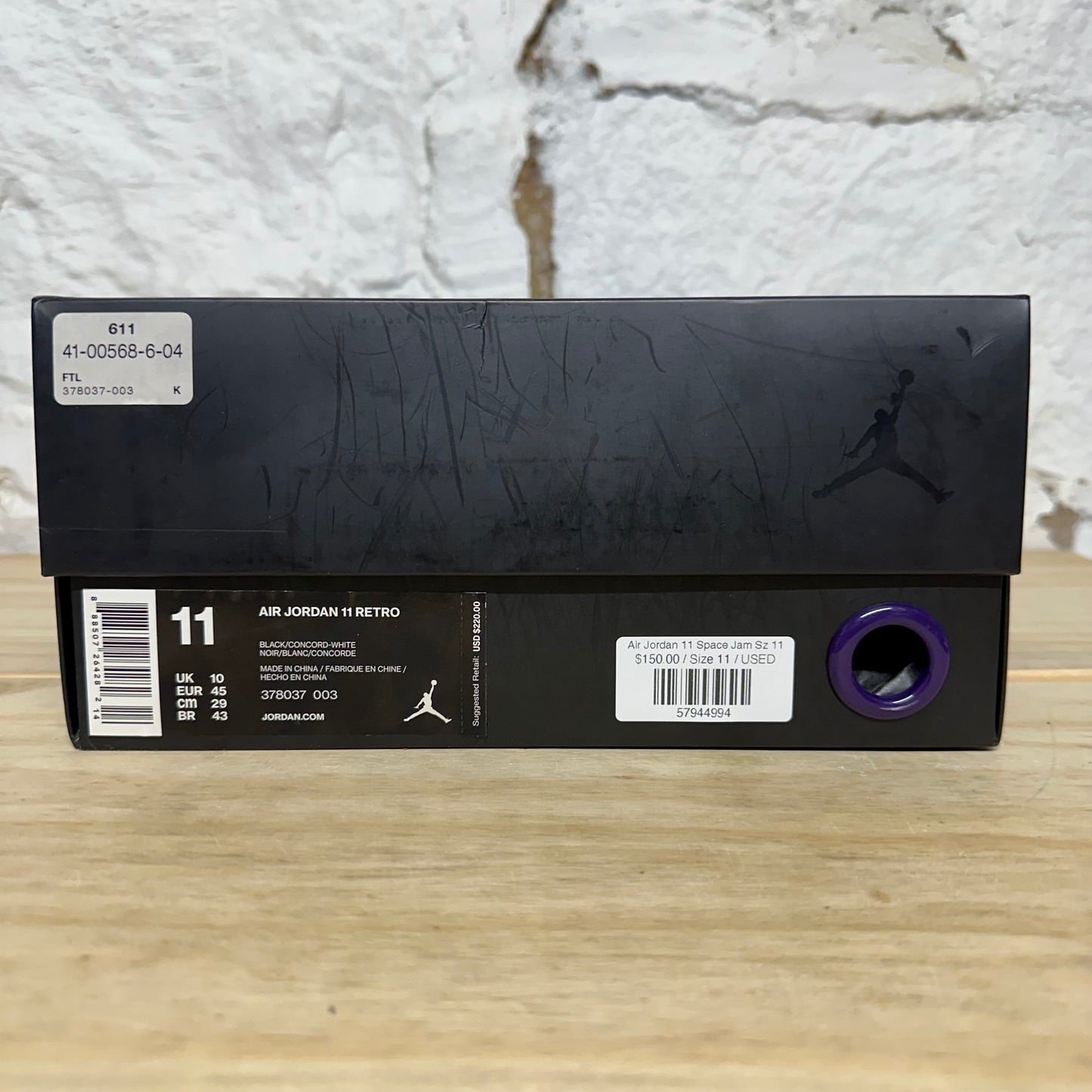 Air Jordan 11 High Space Jam Sz 11