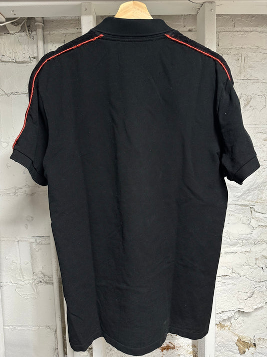 Givenchy Black Zip Polo Sz XXL (Fits L)