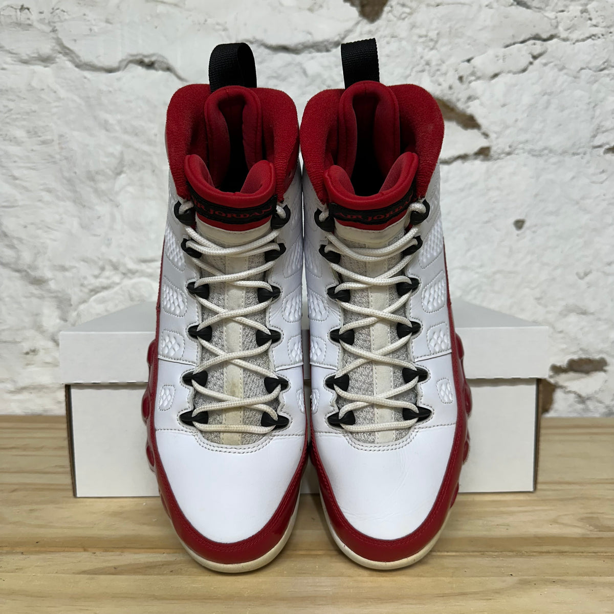 Air Jordan 9 White Gym Red Sz 9