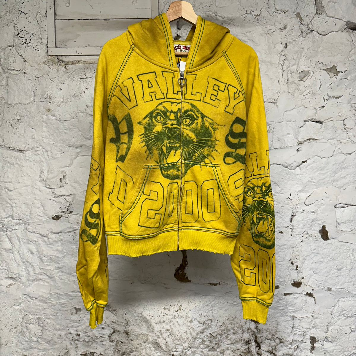Vale VS 2000 Brazil Green Yellow Hoodie Sz S