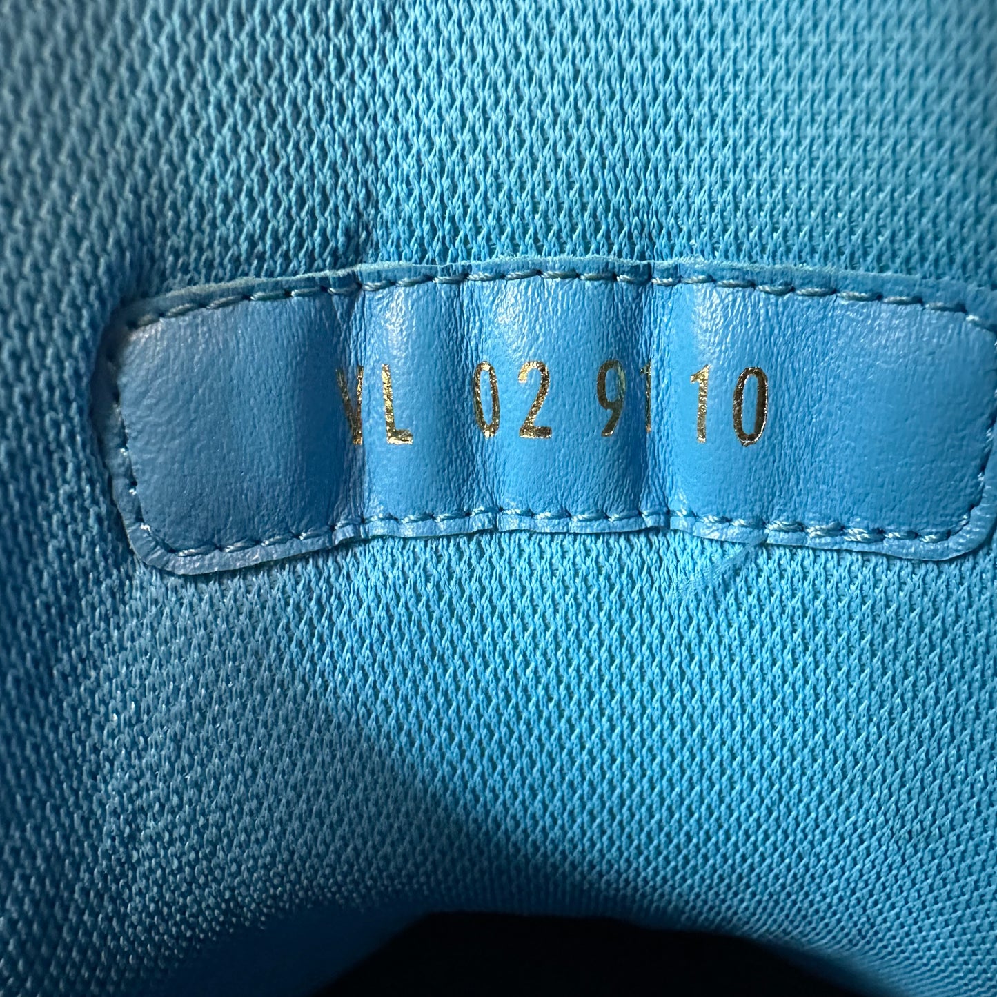 Louis Vuitton Black Blue Trainer Sneaker Sz 11.5 (10LV)