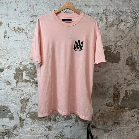 Amiri Black AM T-shirt Pink Sz L