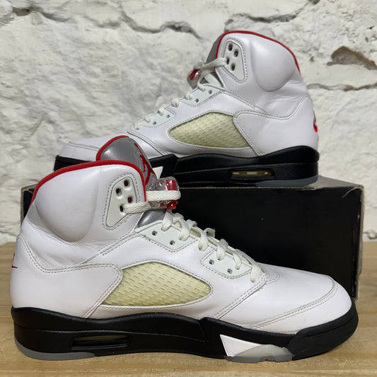 Air Jordan 5 Fire Red Silver Tongue (2020) Sz 11