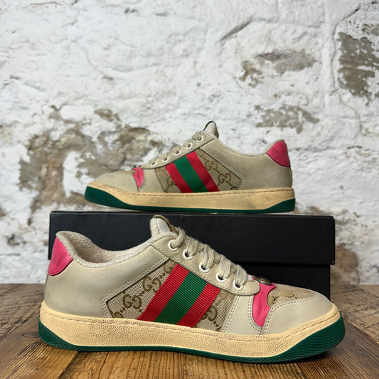 Gucci Beige Screener Sneaker Sz 4.5 (36.5)