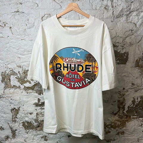 Rhude Hotel T-shirt White Sz XXL