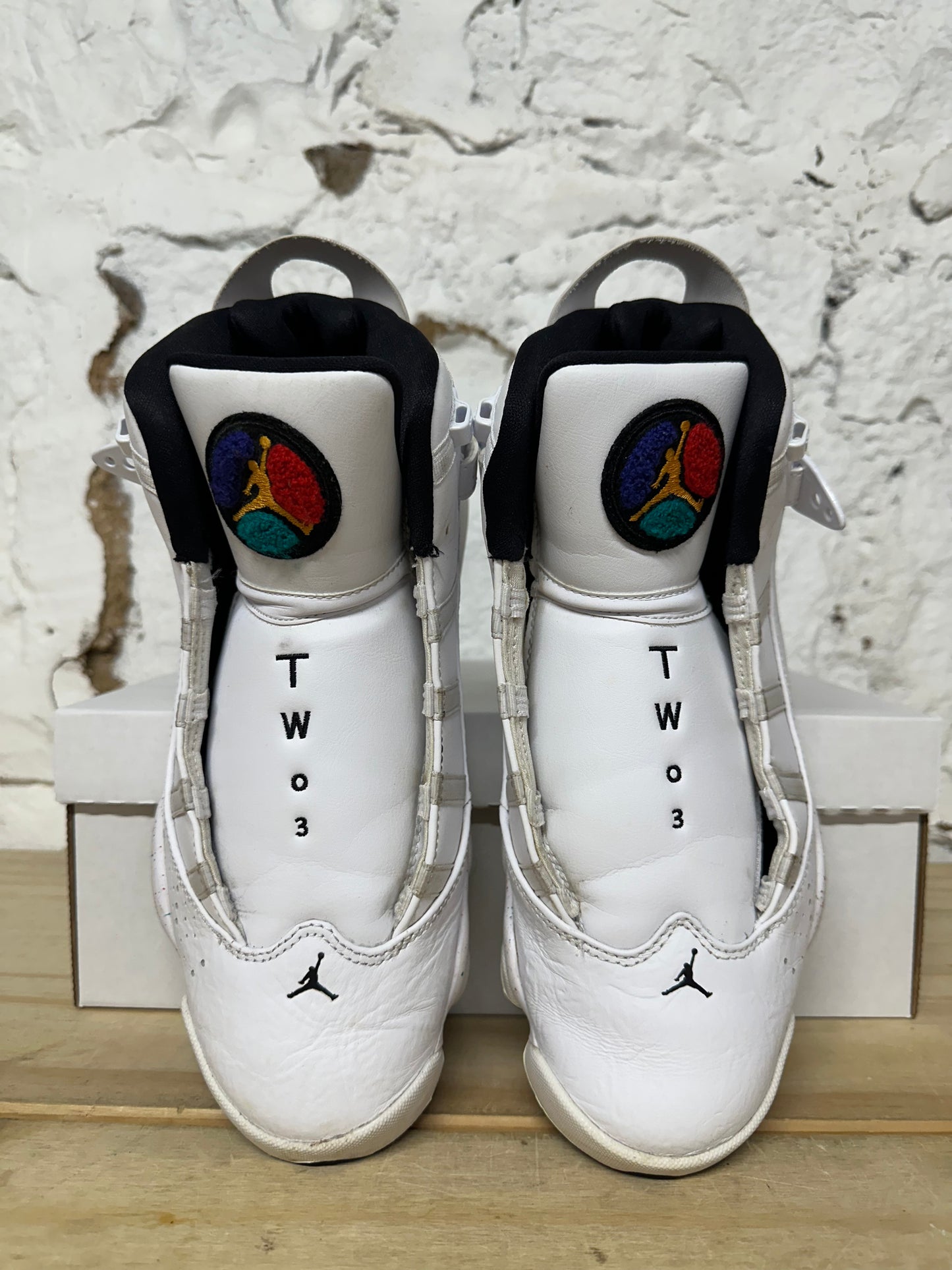 Air Jordan 6 Rings Paint Splatter Sz 9.5