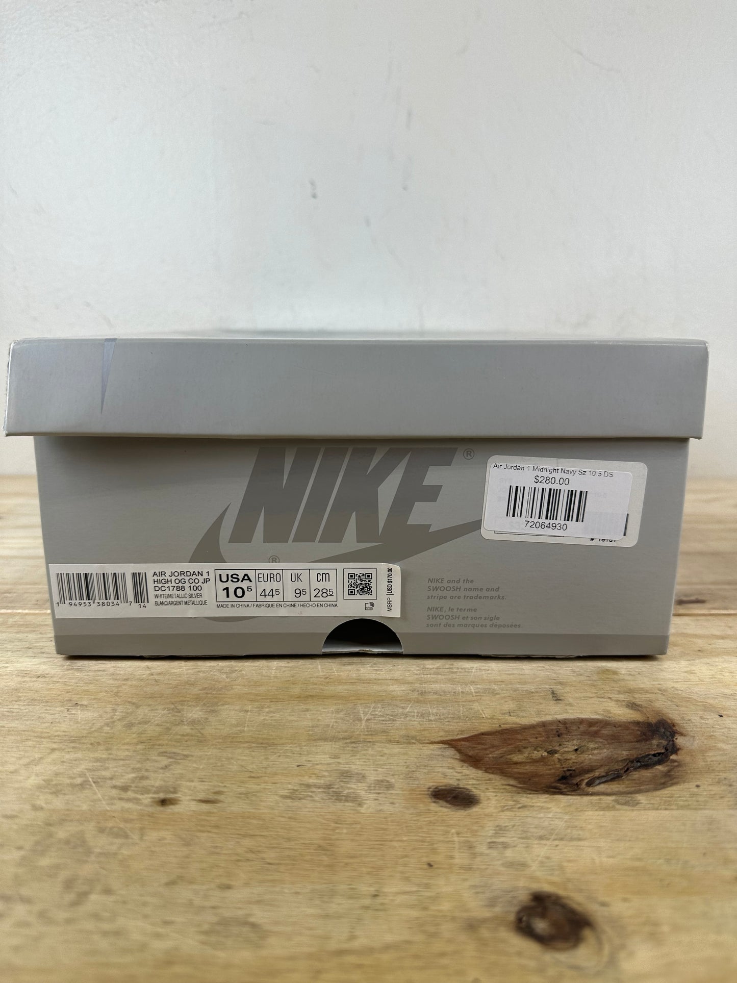 Air Jordan 1 High CO.JP Midnight Navy Sz 10.5 DS