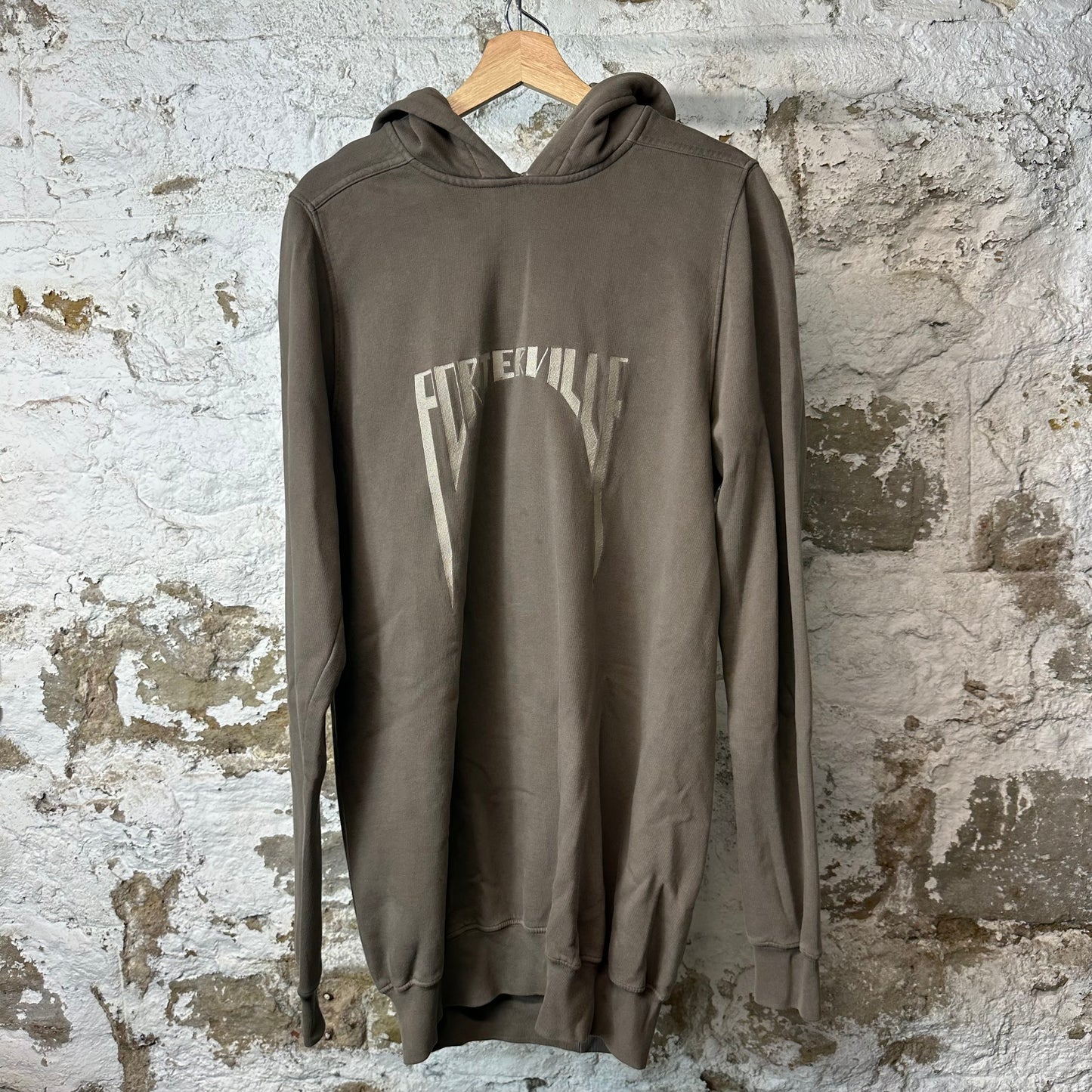 Rick Owens Dust Pearl Porterville Hoodie Sz S