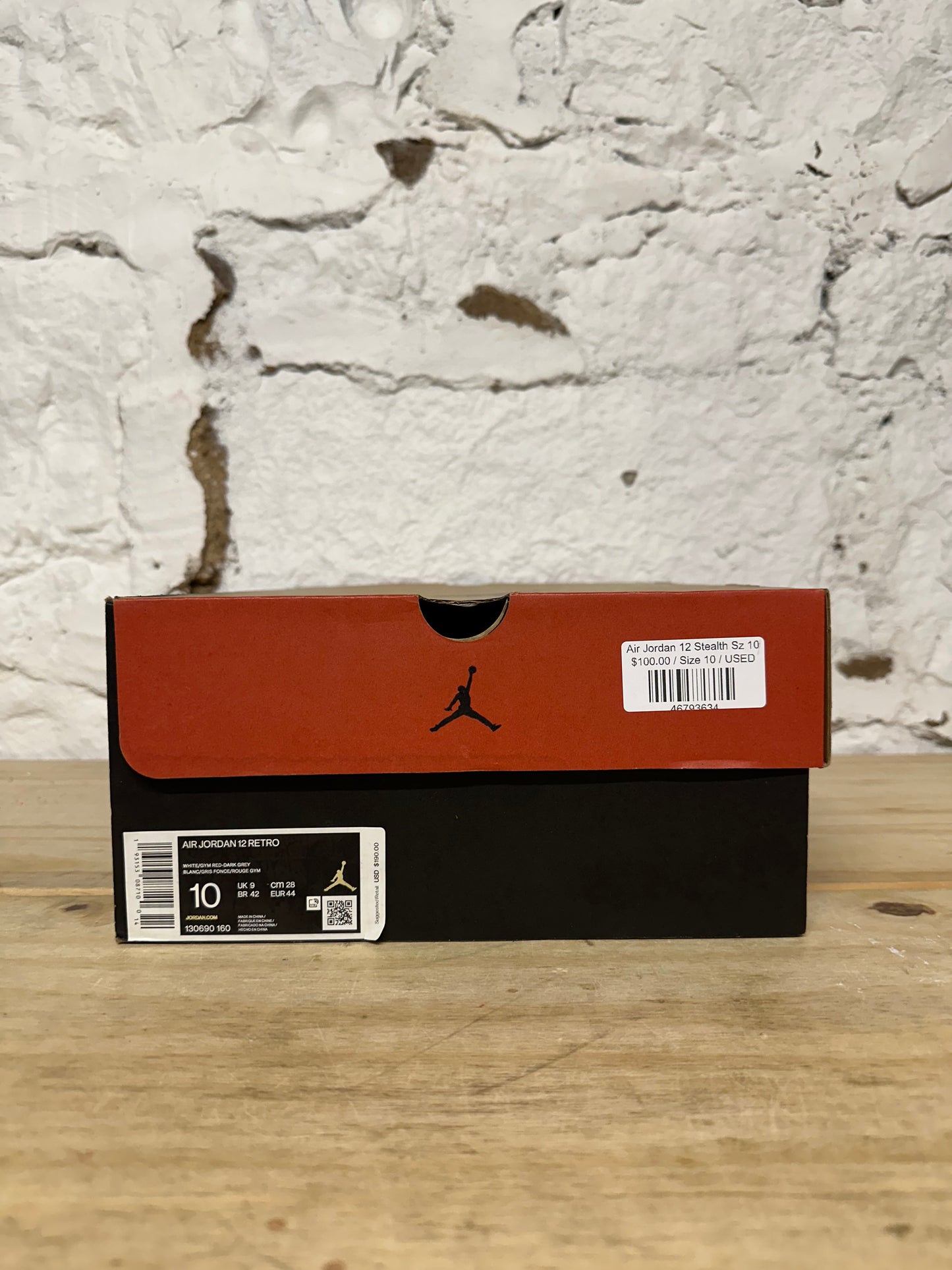 Air Jordan 12 Stealth Sz 10