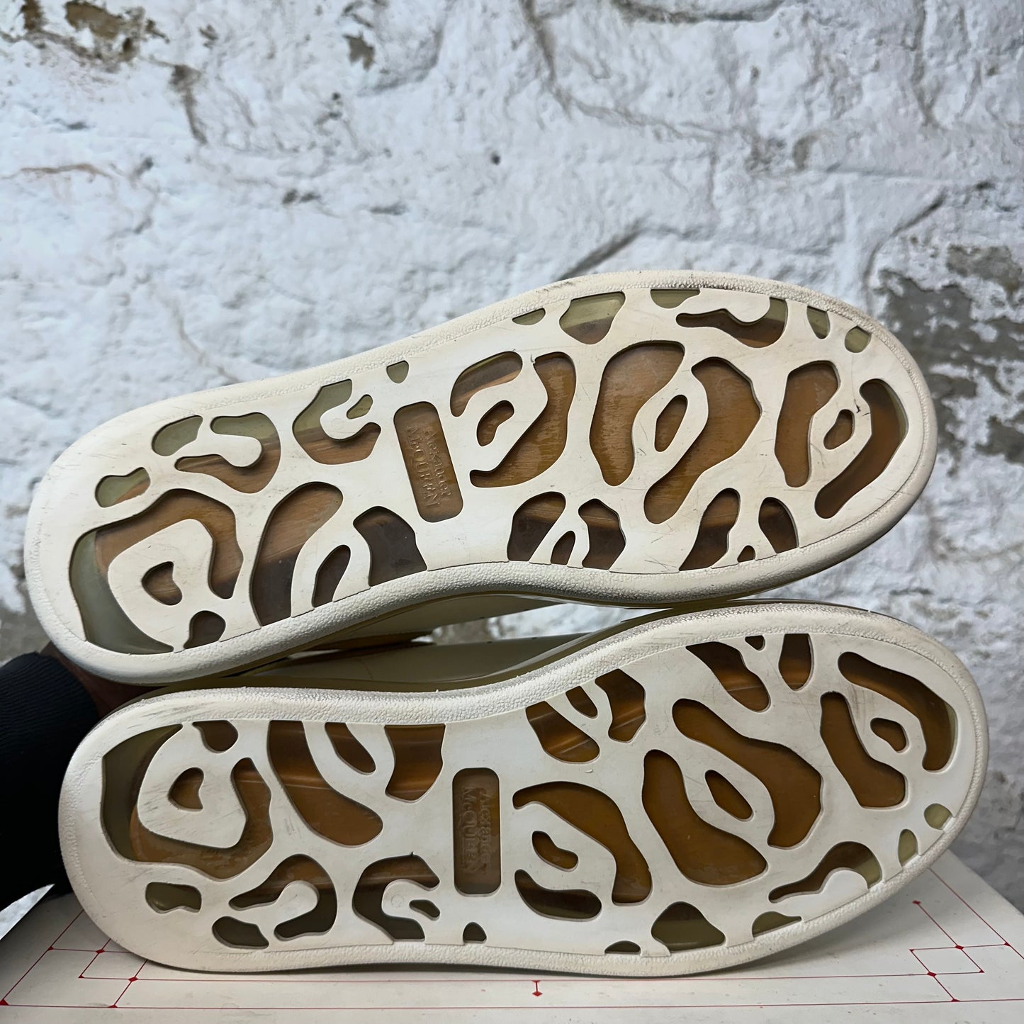 Alexander Mcqueen Mineral Yellow Tab White Sneaker Sz 10 (43)