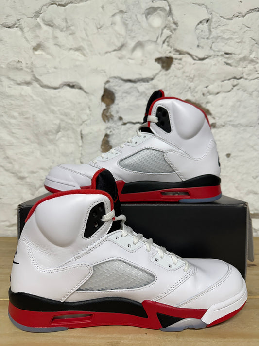 Air Jordan 5 Fire Red Black Tongue (2025) Sz 10