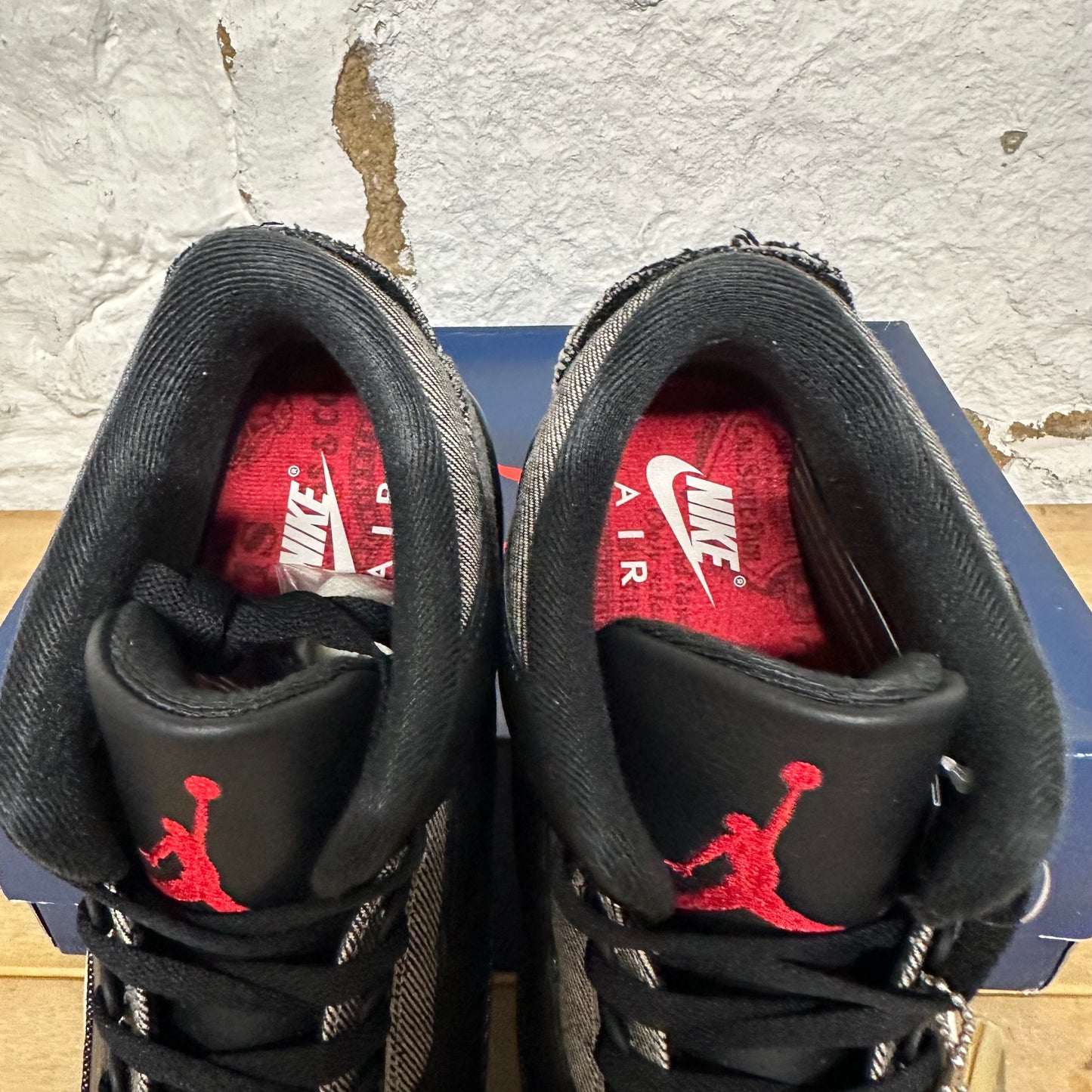 Air Jordan 3 Levi's Black Sz 13