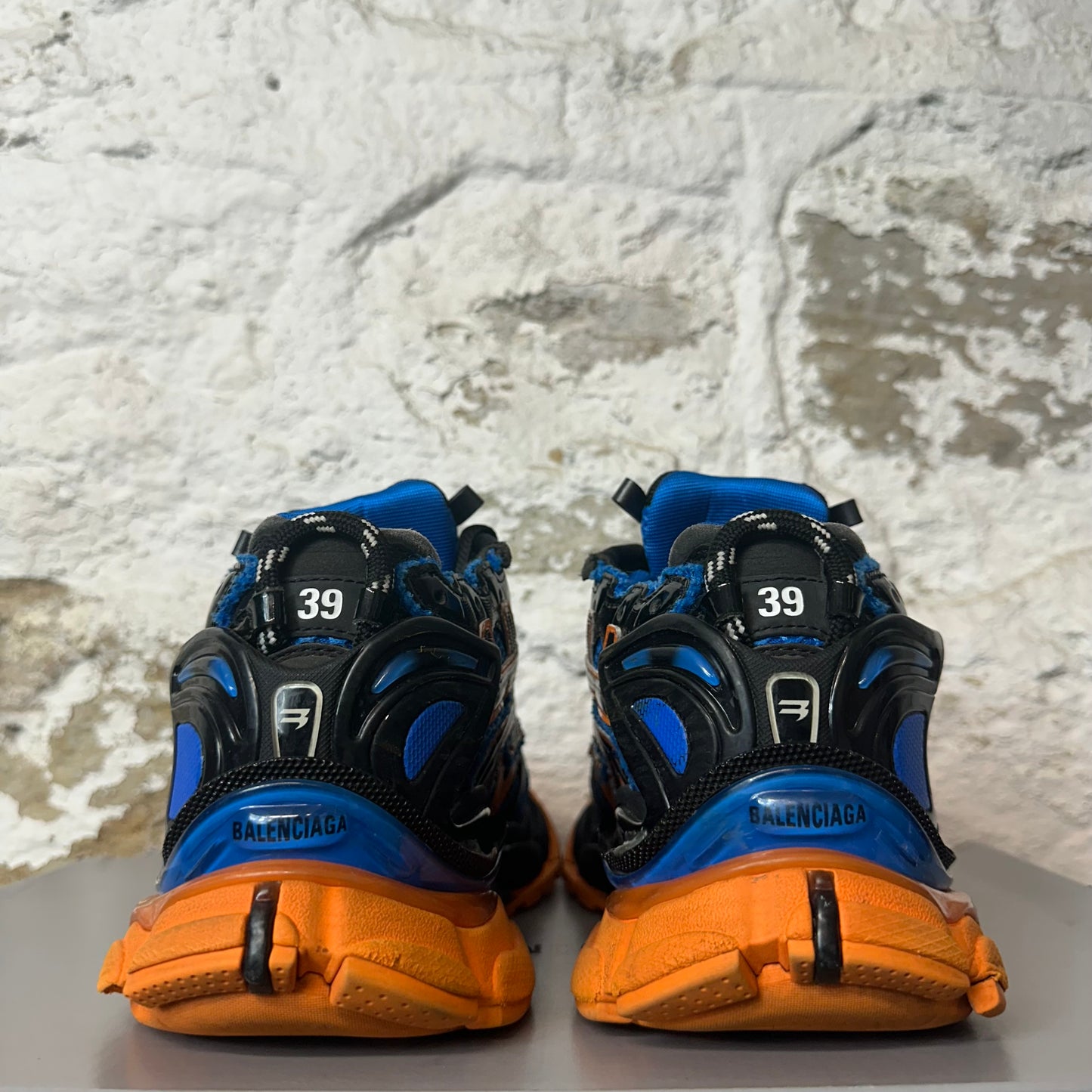 Balenciaga Runner Black Orange Blue Sneaker Sz 6.5 (39)