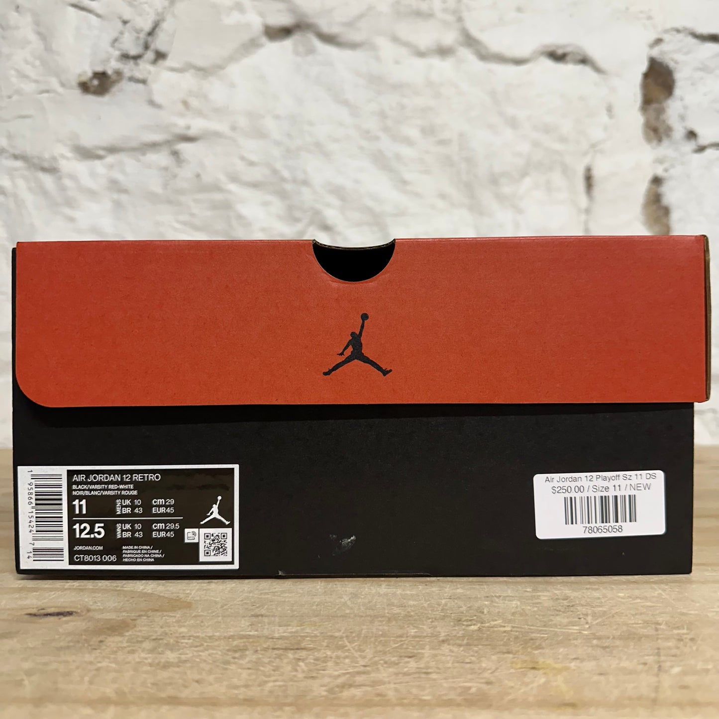 Air Jordan 12 Playoffs Sz 11 DS
