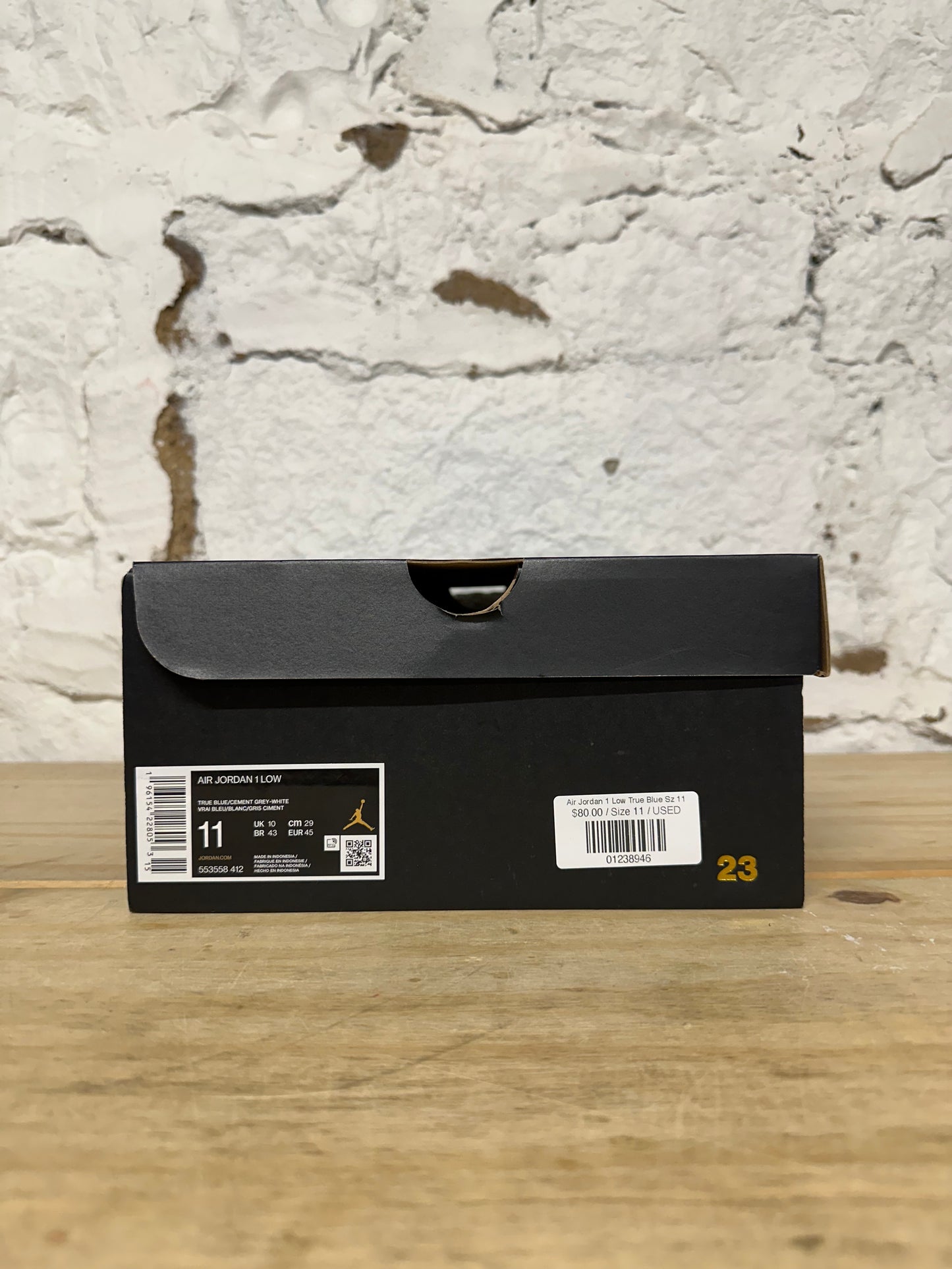 Air Jordan 1 Low True Blue Sz 11