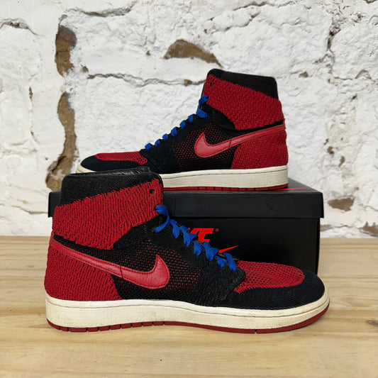 Air Jordan 1 High Flyknit Bred Sz 9