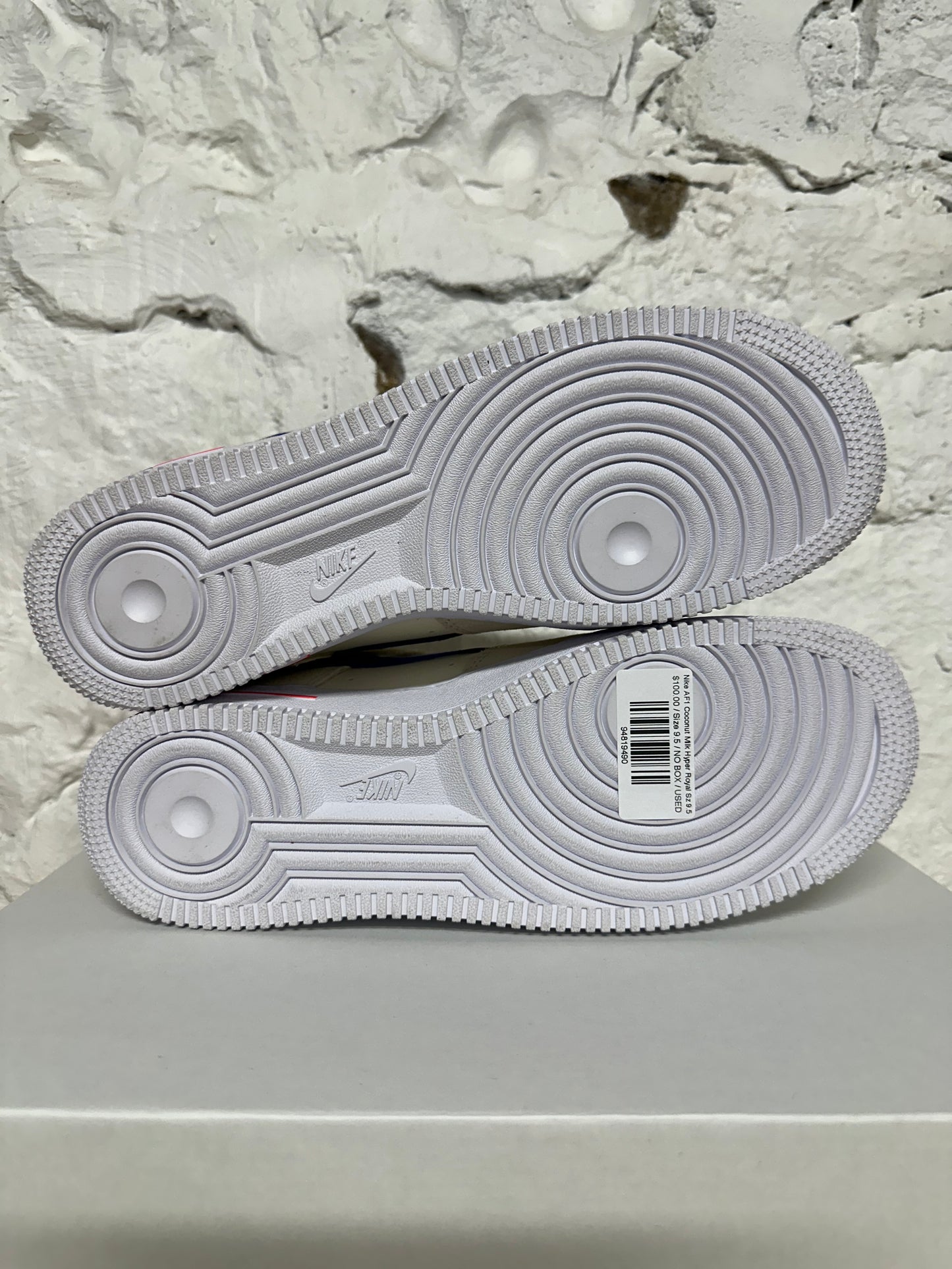 Nike Air Force 1 Low Coconut Milk Hyper Royal Sz 9.5