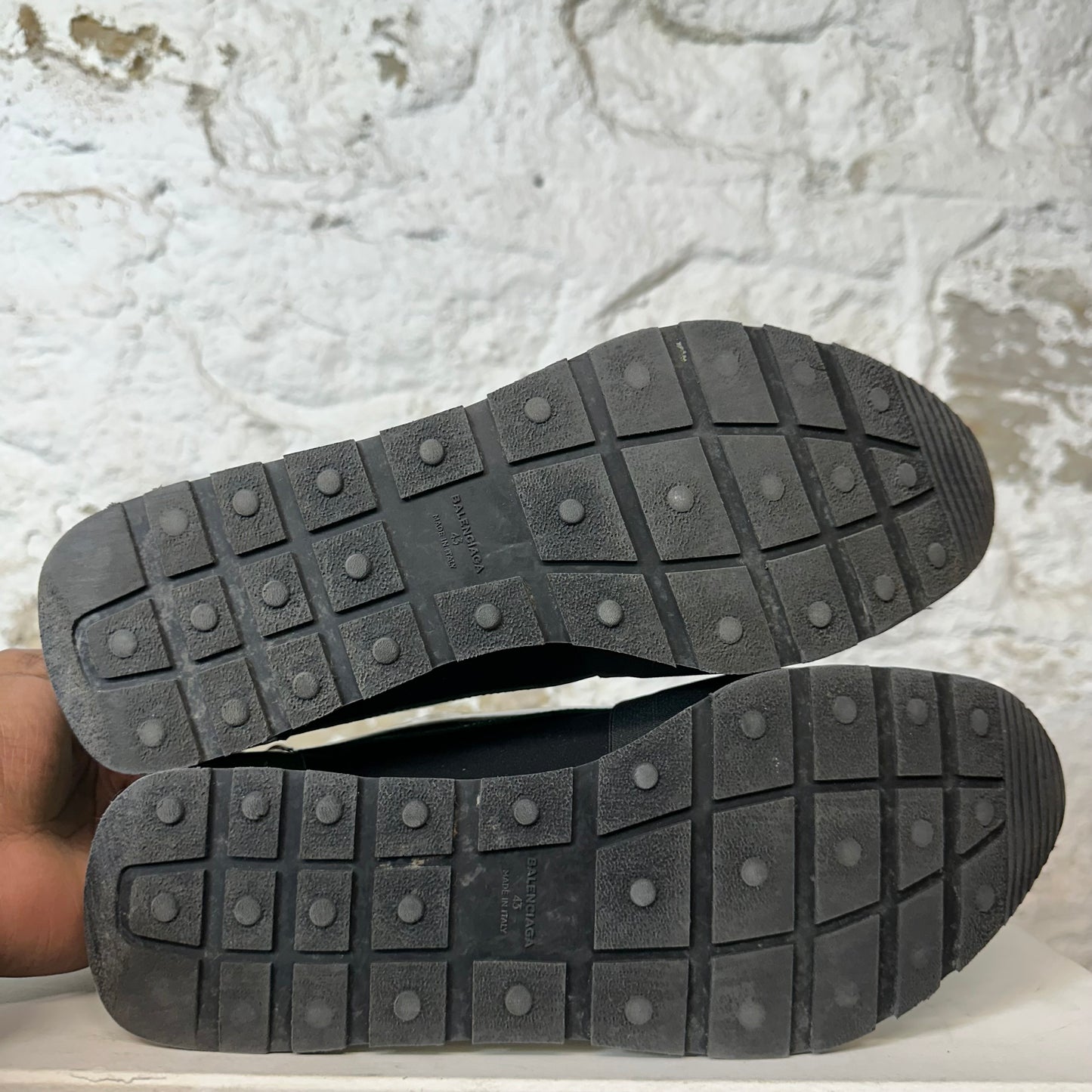 Balenciaga Crossection Green Patent Black White Sneaker Sz 10 (43)