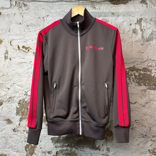 Palm Angels Brown Red Track Jacket Sz S