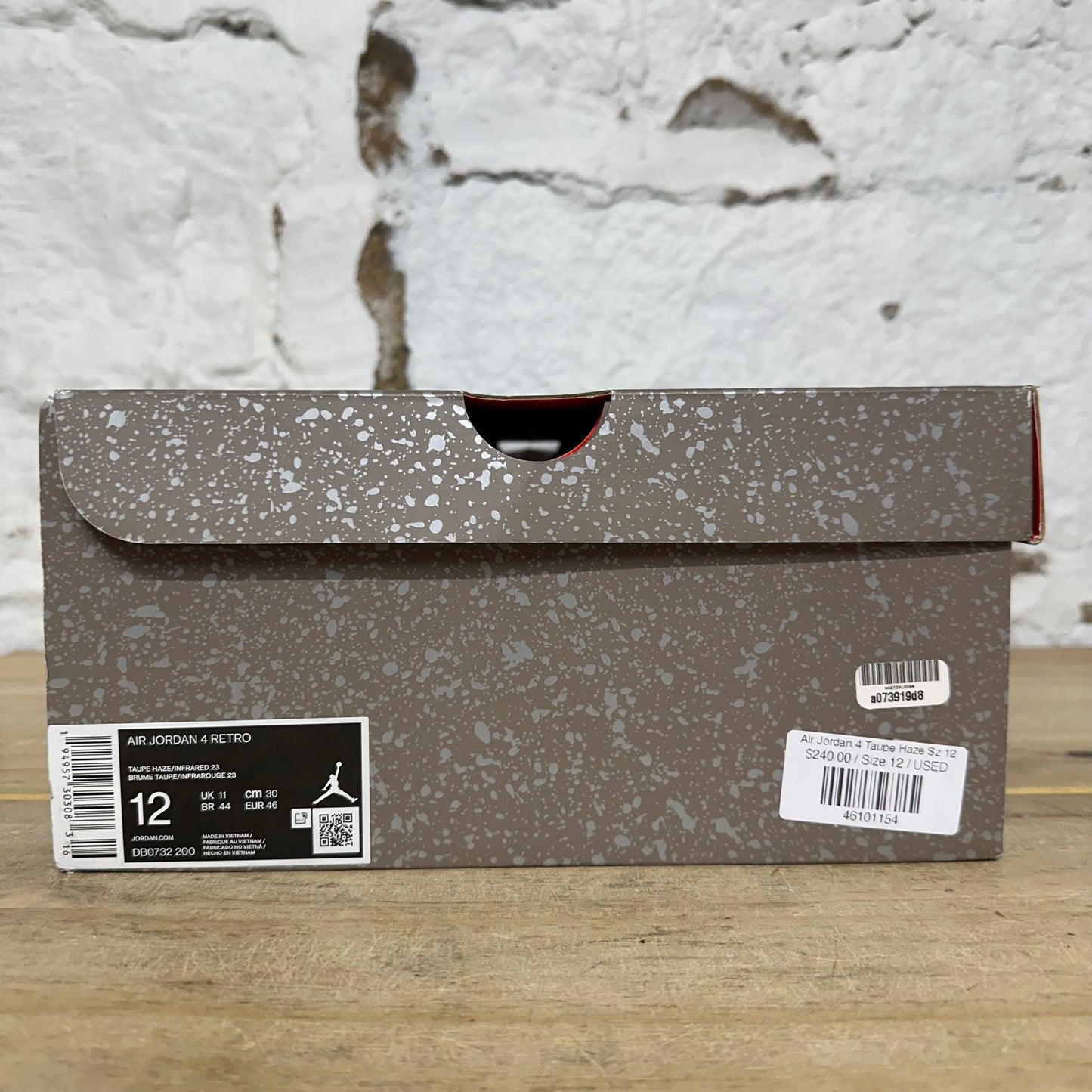 Air Jordan 4 Taupe Haze Sz 12