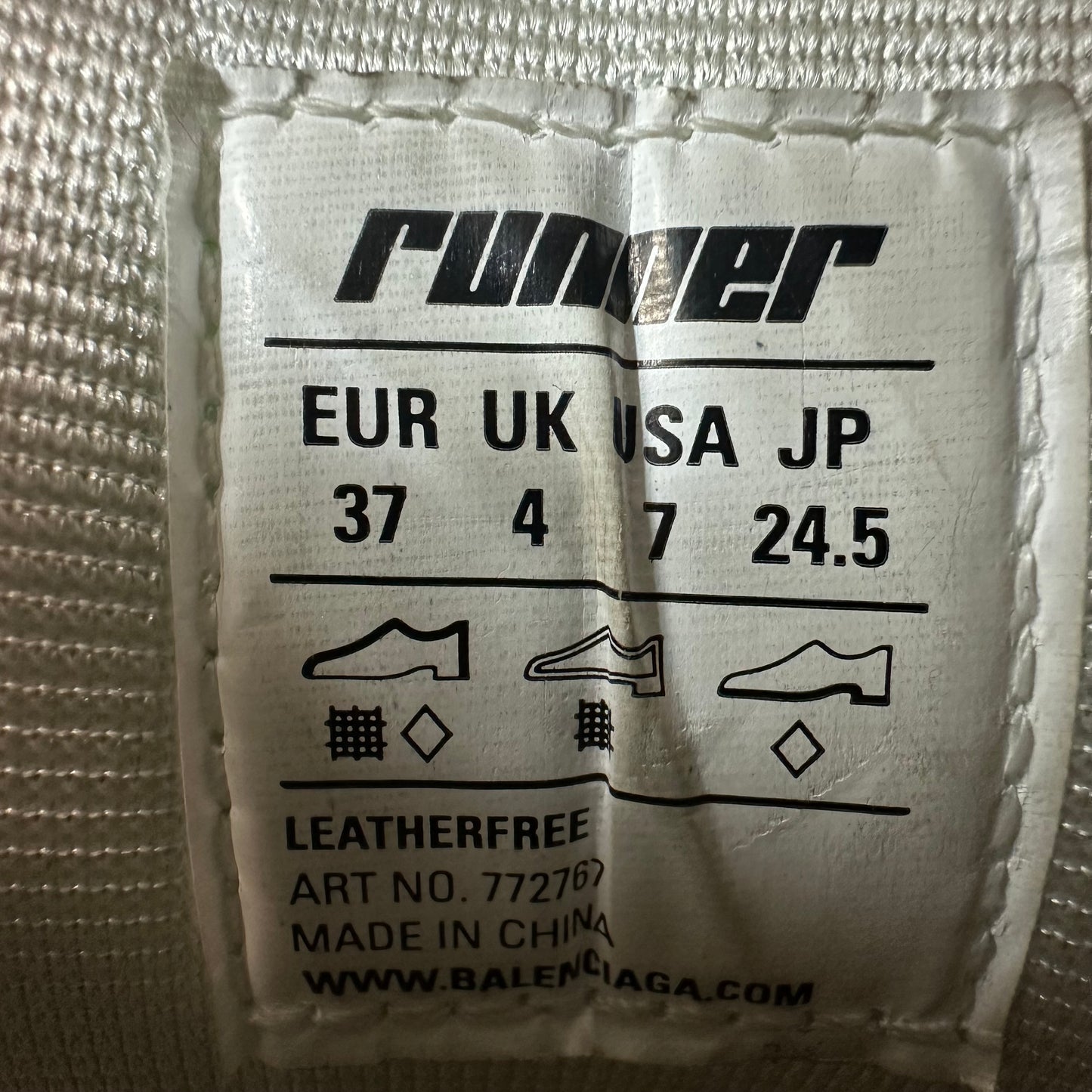 Balenciaga Runner Blue Grey Sneaker Sz 5 (37)