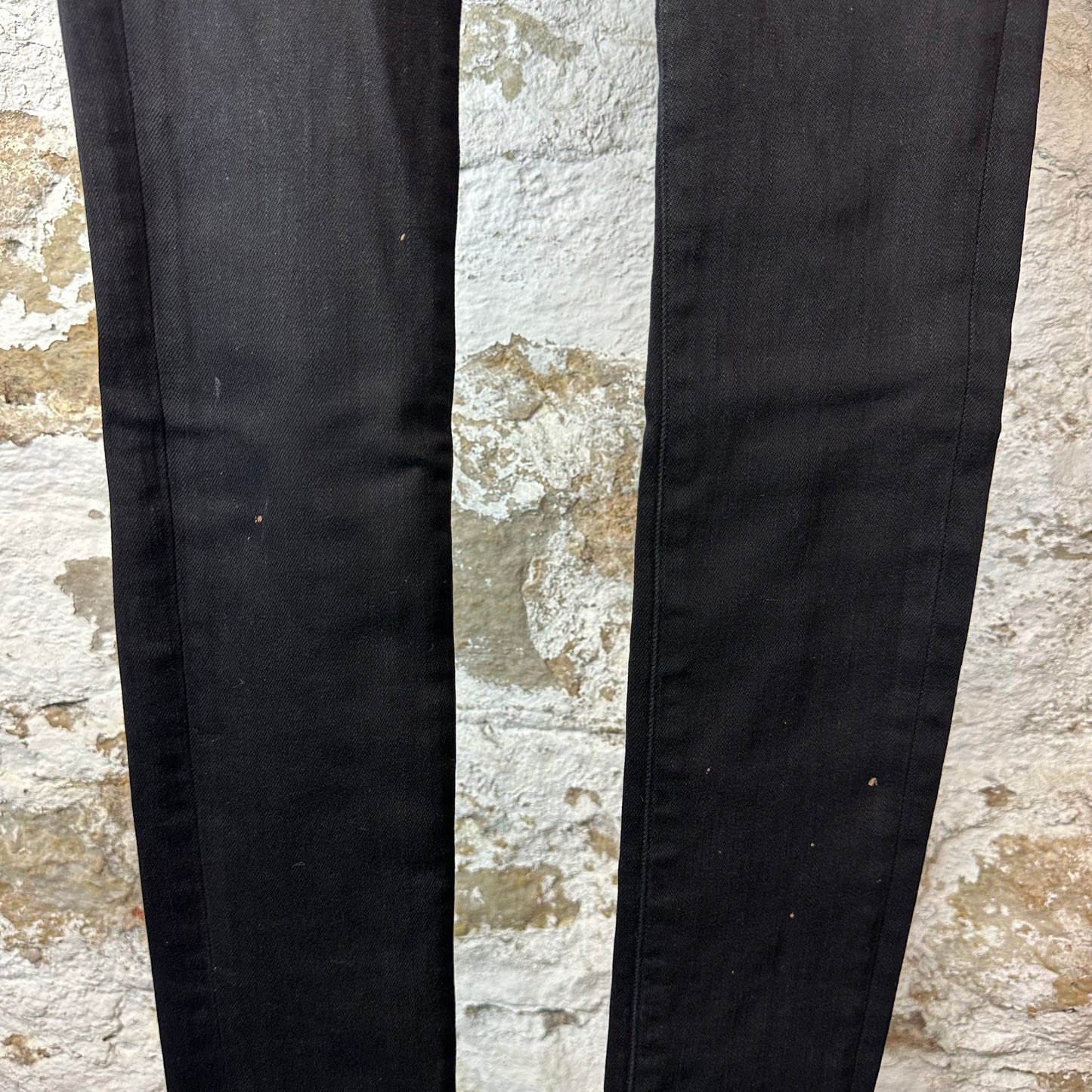 Amiri Plain Black Denim Jeans Sz 28