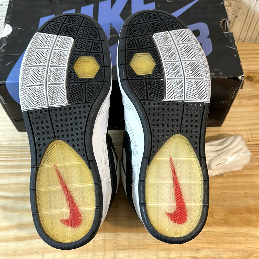 Nike Paul Rodriguez 2 Zoom White Black Sz 8 DS