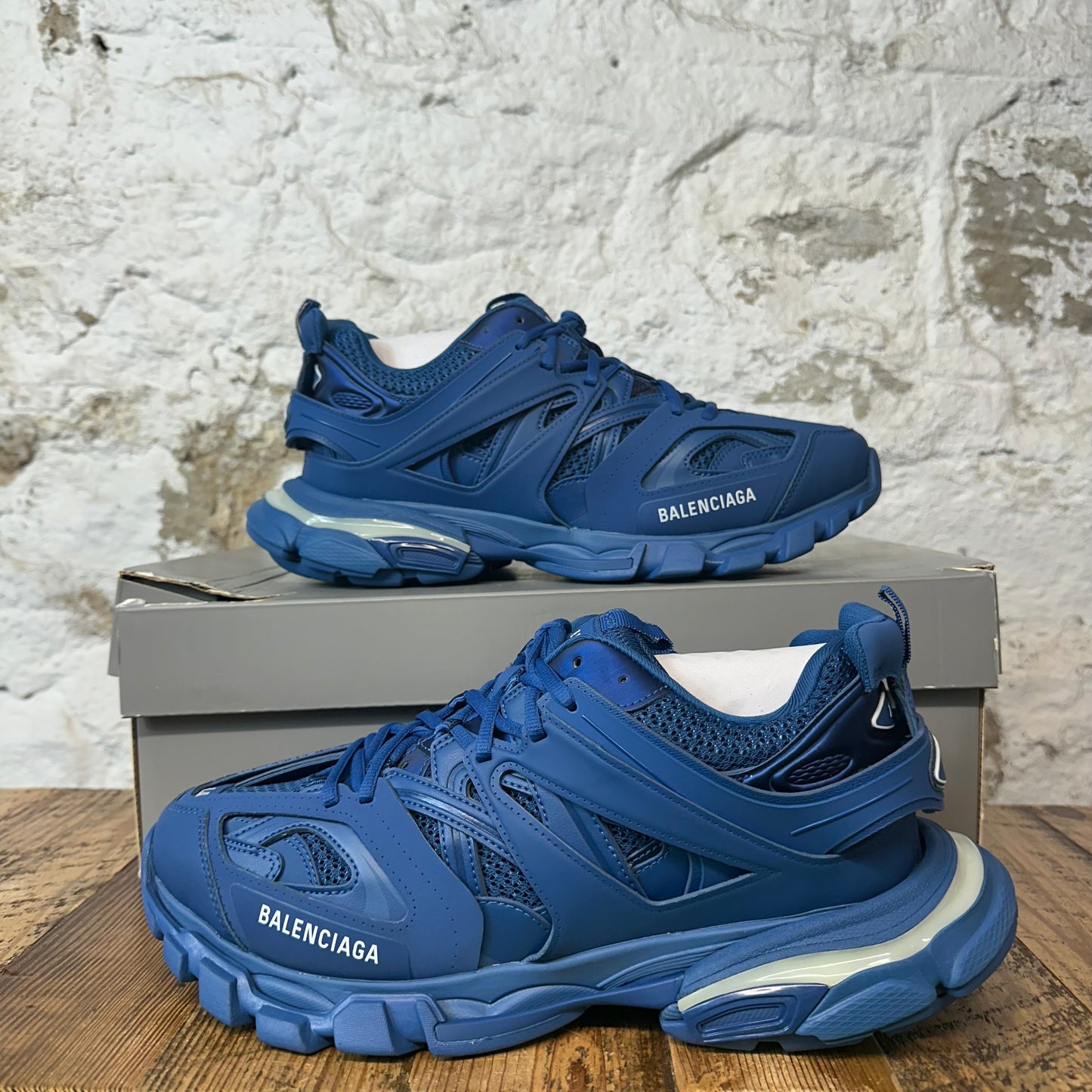 Balenciaga Track Runner Blue LED Sneaker