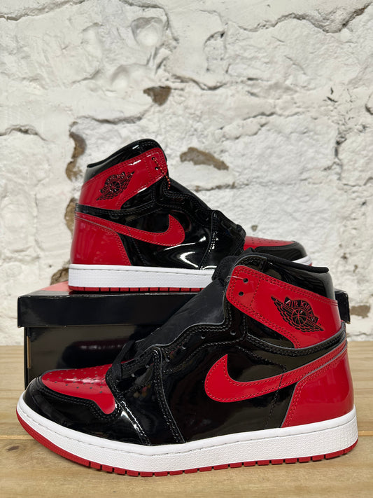 Air Jordan 1 High Patent Bred Sz 10.5 DS
