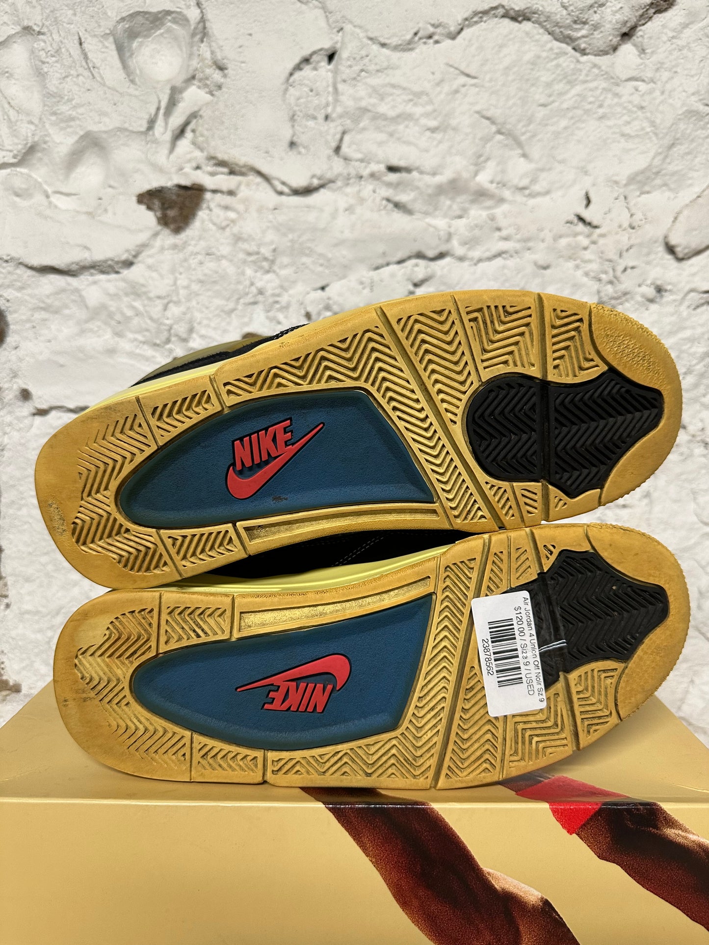 Air Jordan 4 Union Off Noir Sz 9