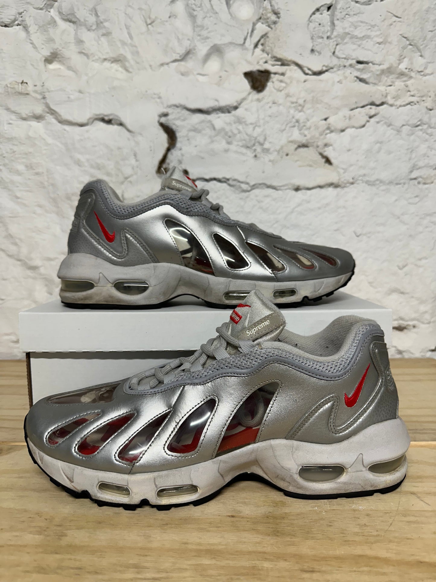 Nike Air Max 96 Supreme Silver Sz 12