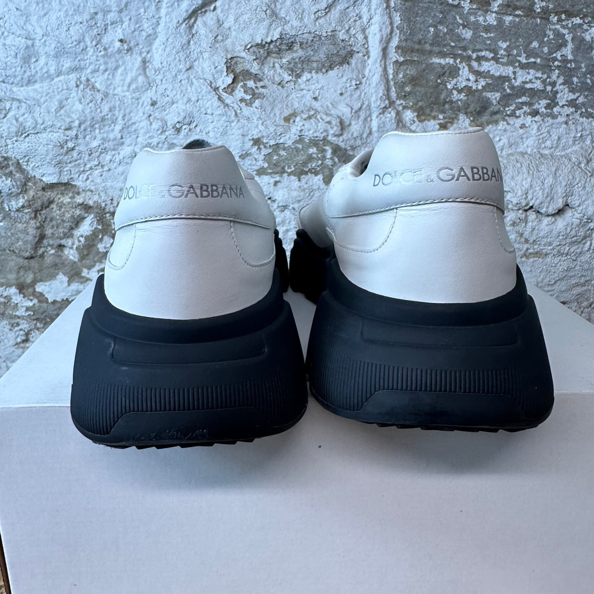 Dolce Gabbana Black White Daymaster Sneaker Sz 10