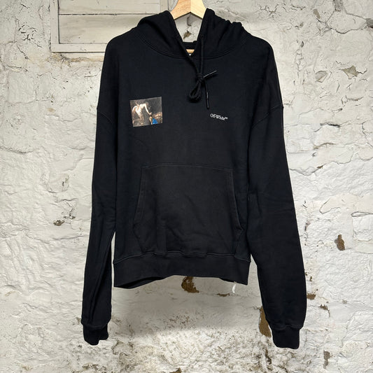 Off-White Caravaggio Angel Black Hoodie Sz M