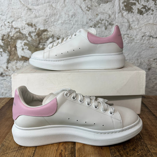 Alexander Mcqueen Pink Tab White Sneaker Sz 9 (42)