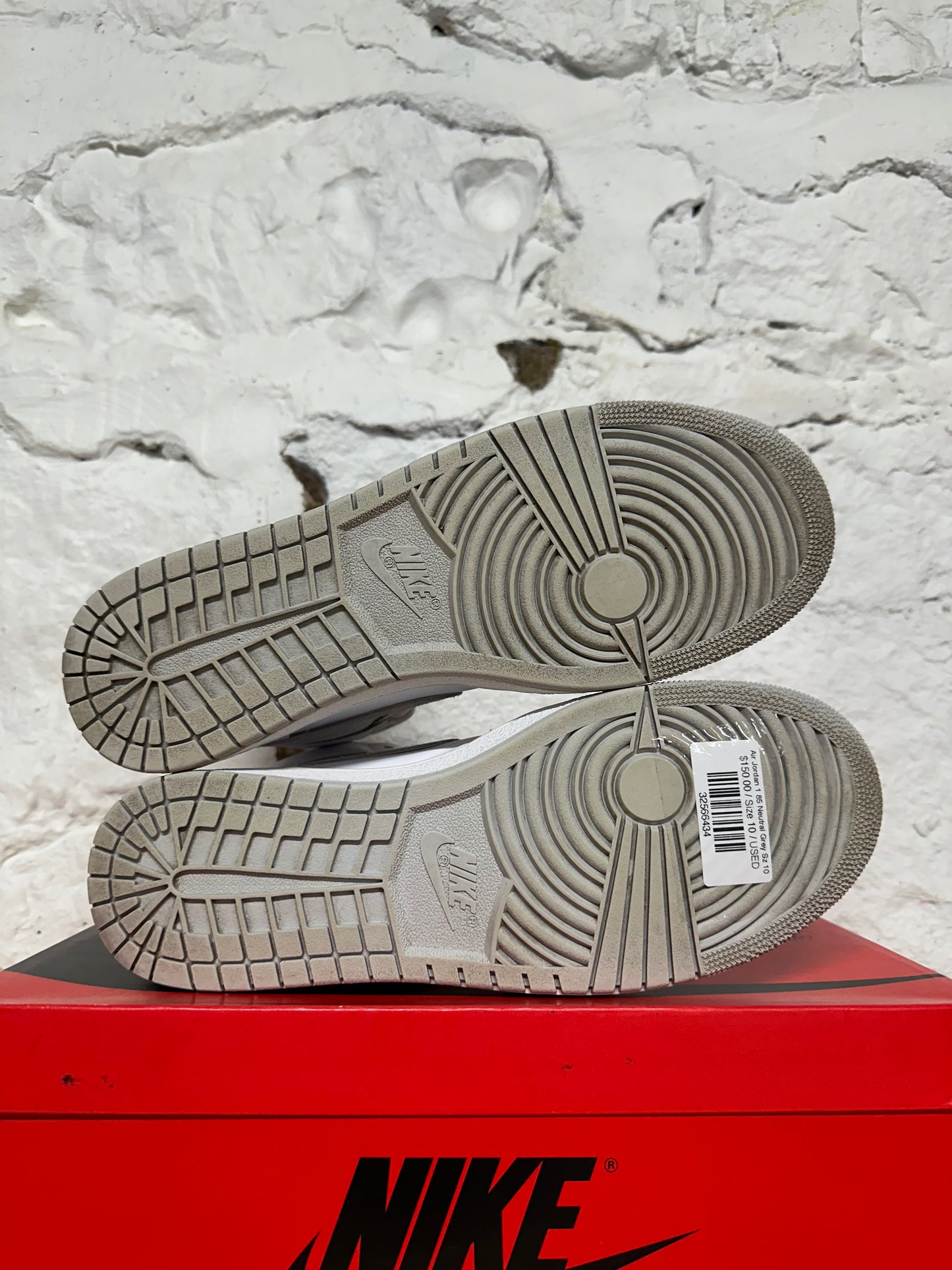 Air Jordan 1 High '85 Neutral Grey Sz 10