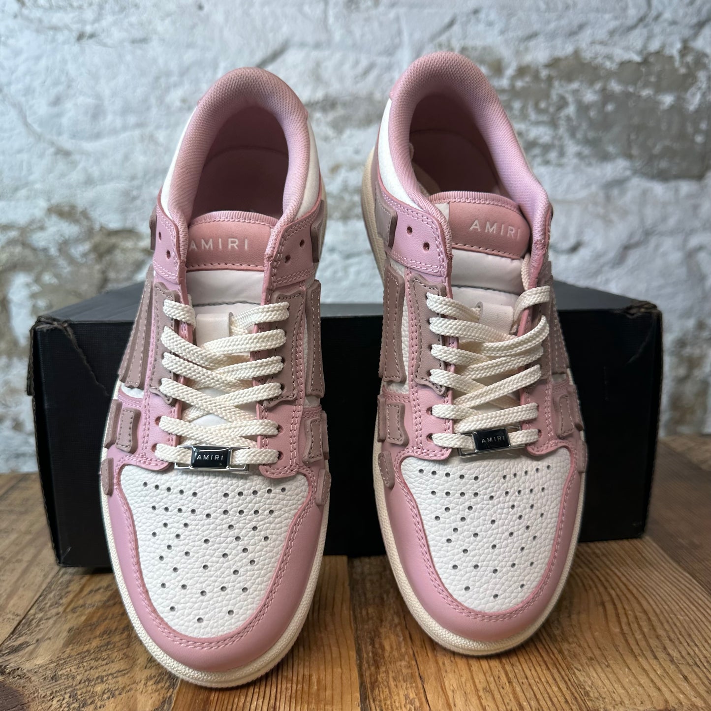 Amiri Pale Rose Skeleton Pink White Sneaker Sz 5 (37)