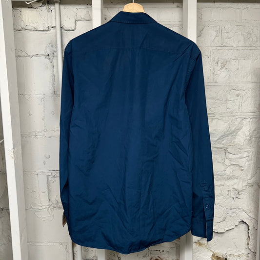 Burberry Blue Button Up Longsleeve Sz M