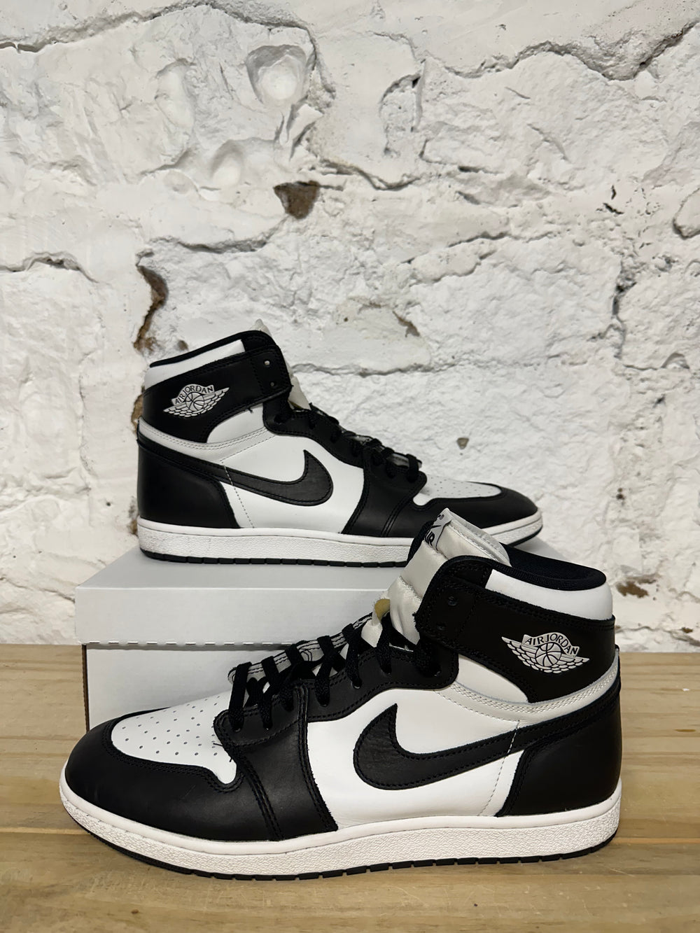 Air Jordan 1 High Black White Sz 14