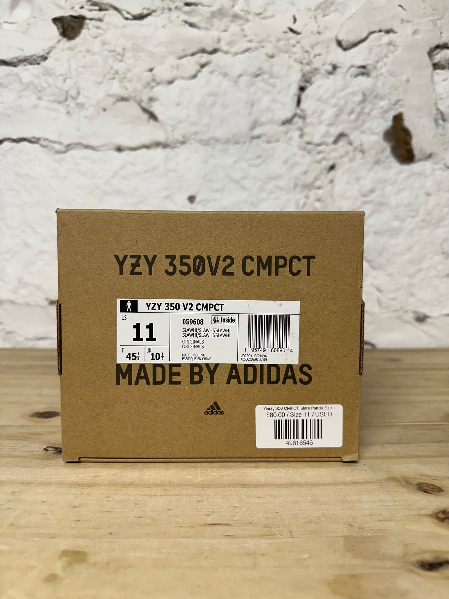 Yeezy 350 CMPCT Slate Panda Sz 11