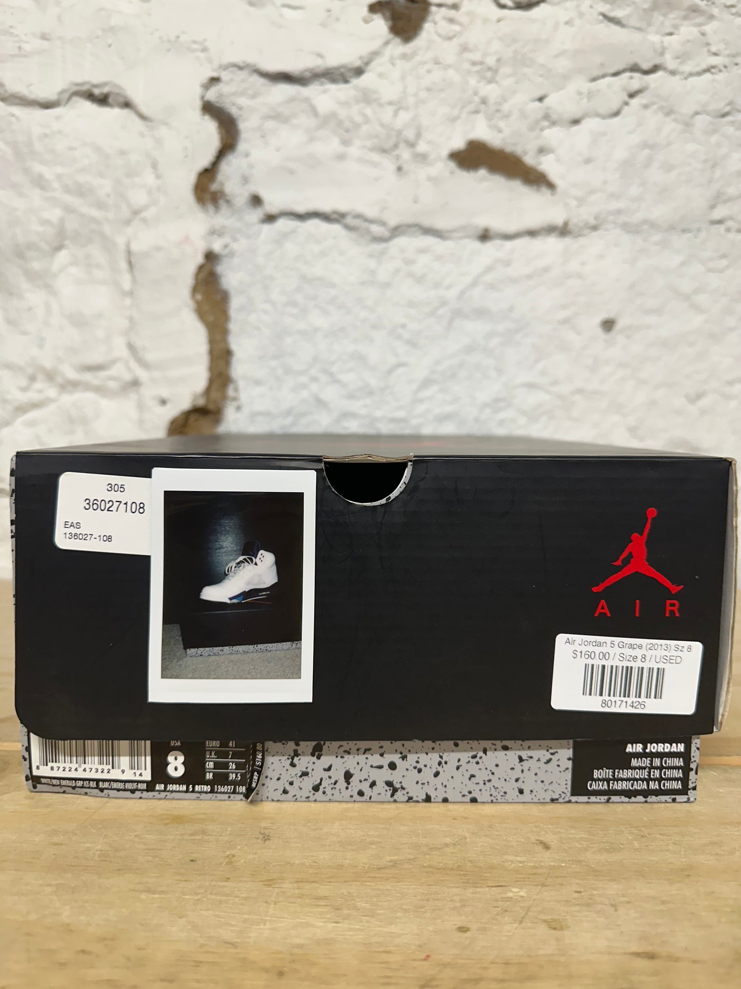 Air Jordan 5 Grape (2013) Sz 8