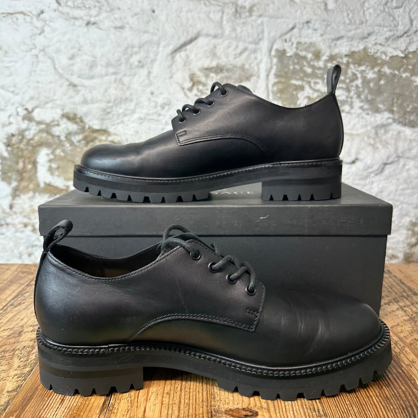 Versace Medusa Insignia Black Leather Boot Sz Sz 10 (43)