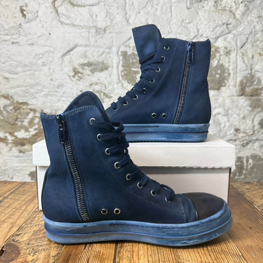 Rick Owens High Indigo Sneaker Sz 8.5 (41.5)